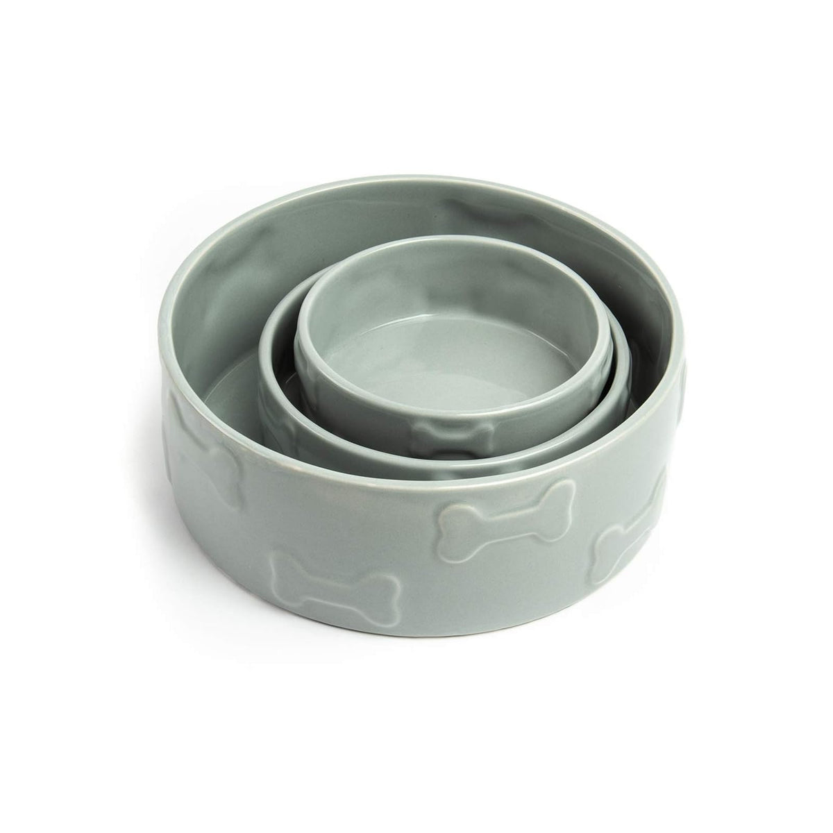 Park Life Designs Pet Feeder, Small, Small Grey