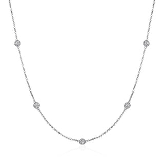 namana Necklace, 18 inches, Silver