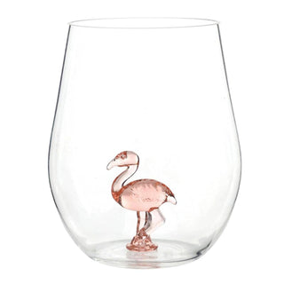 Slant Collections Drinking Cup, 19 Ounces, Pink Flamingo