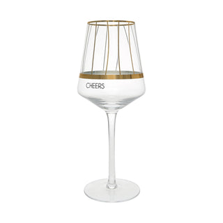 Pavilion Gift Company Drinking Cup, 17 Ounces, Gold, Black & Clear
