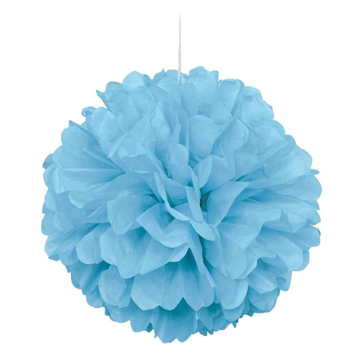 Unique Decorative Pom Pom, 9", Light Blue