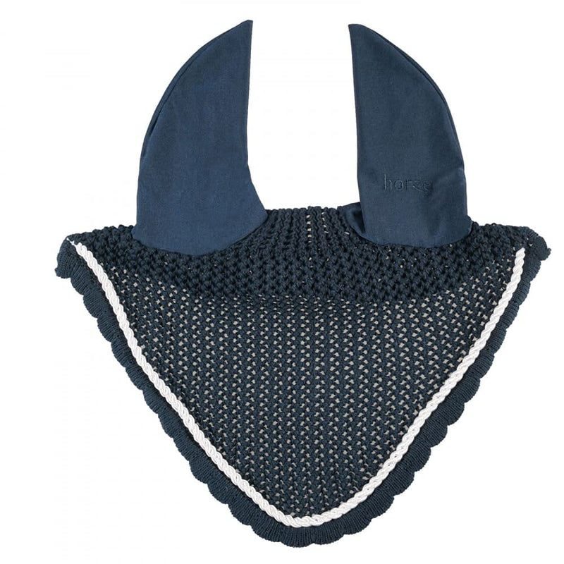 HORZE River Ear Net - Peacoat Dark Blue/White - Horse