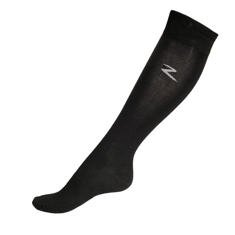 HORZE Lightweight Breathable Bamboo Equestrian Horse Riding Knee Socks - Black - M 9.5-11