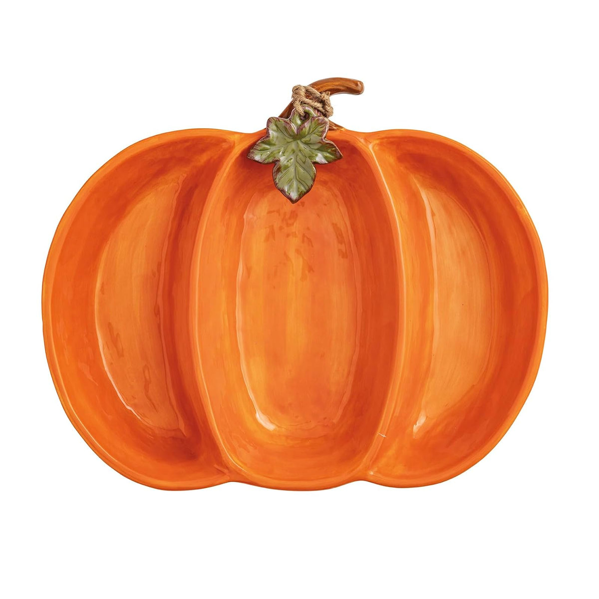 Mud Pie Dishware Bowl, 8" x 11", Orange