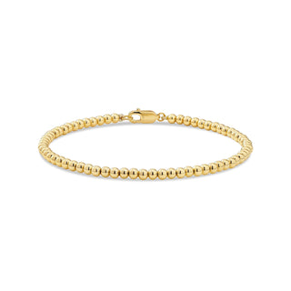 DEVATA Bracelet, M/7.5 Inches, Gold Plated/Beaded Ball Chain DRH1215