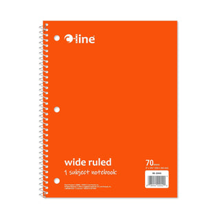 C-Line Blank Book, Orange, Wide Ruled