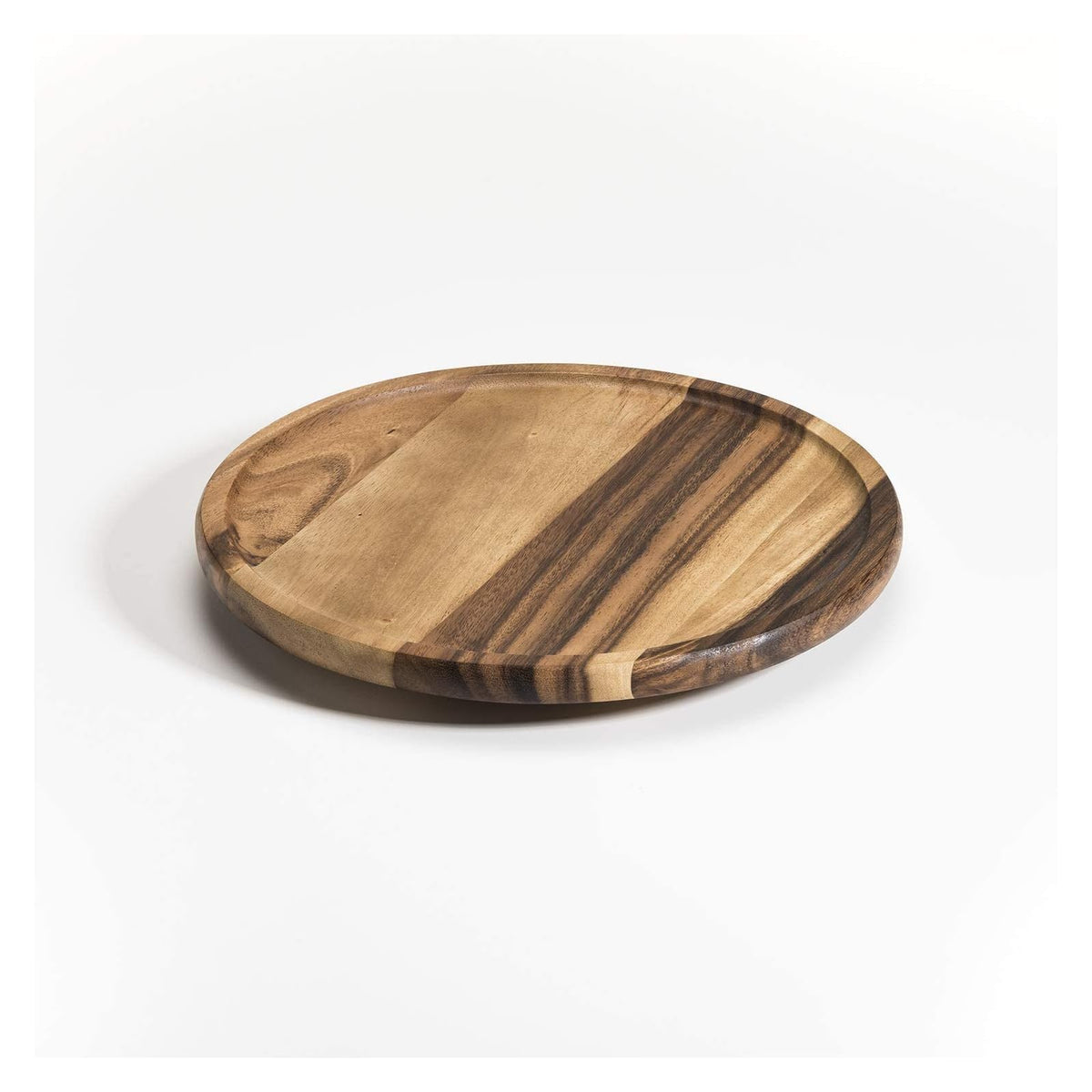 Kalmar Home Rotating Tray, Medium - 13", Brown