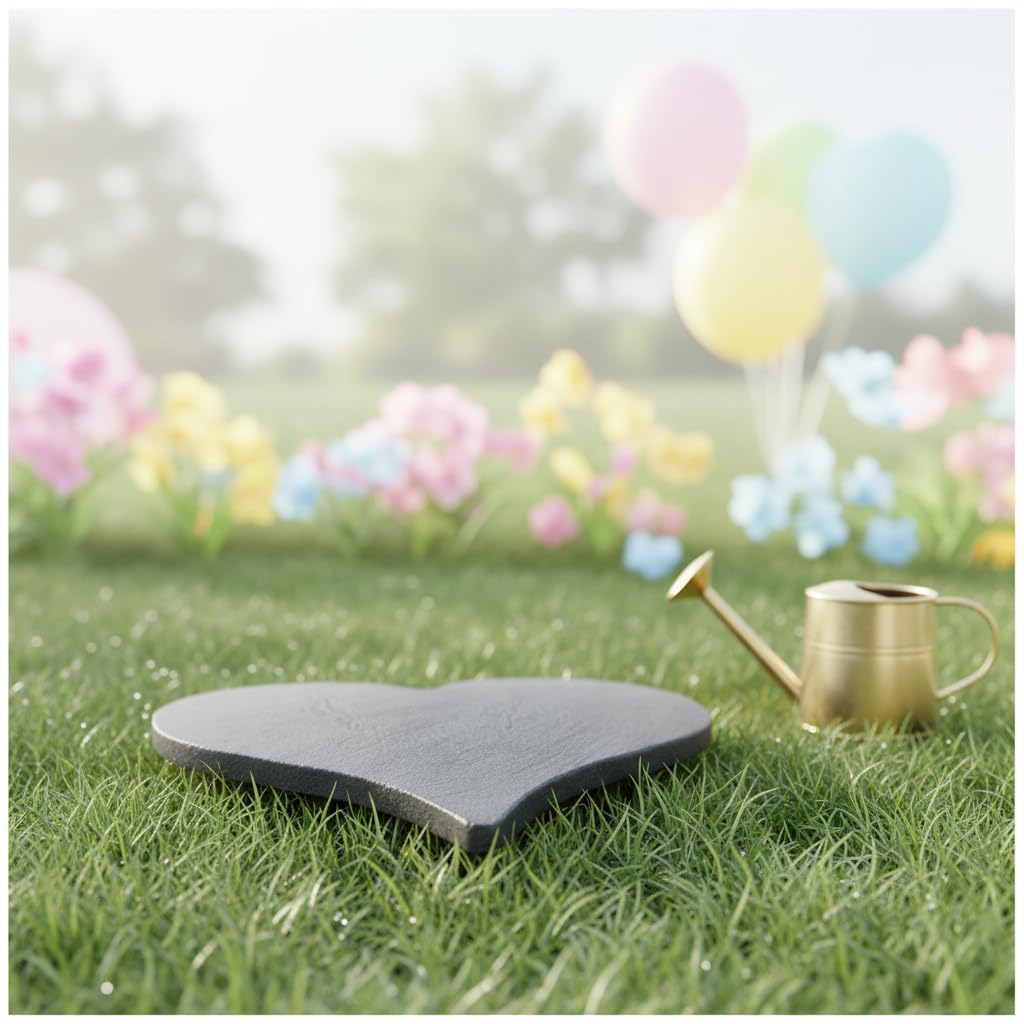 Comfy Hour Cast Iron Garden Stepping Stone - Heart