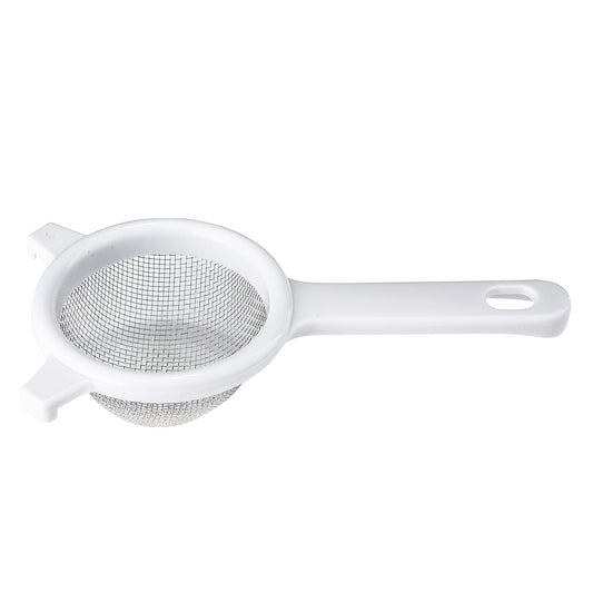 Chef Craft 1-Piece Stainless Steel Mesh Strainer, 7", White