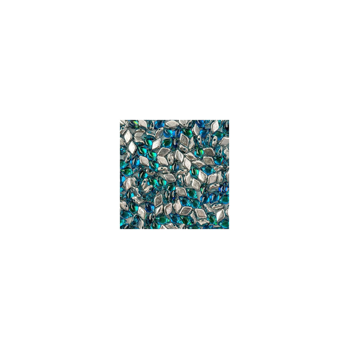 John Bead Craft Bead, Medium to Large, Aquamarine Backlit Sfinx