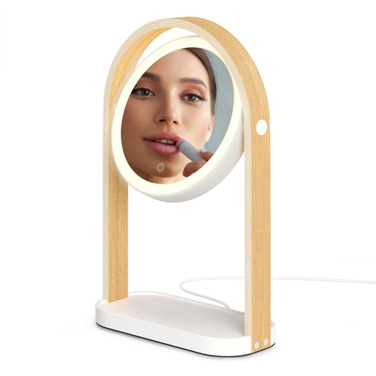 Umbra Home Mirror, 9.9"L x 4.6"W, White/Natural