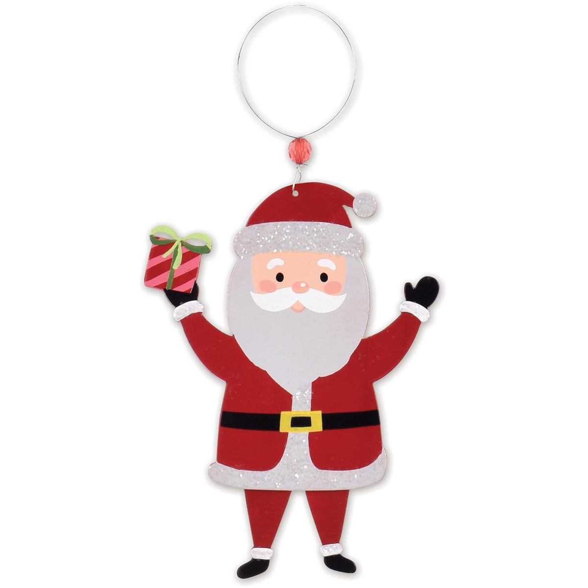 Sunset Vista Designs Hanging Ornament, 8 Inch, Red/White