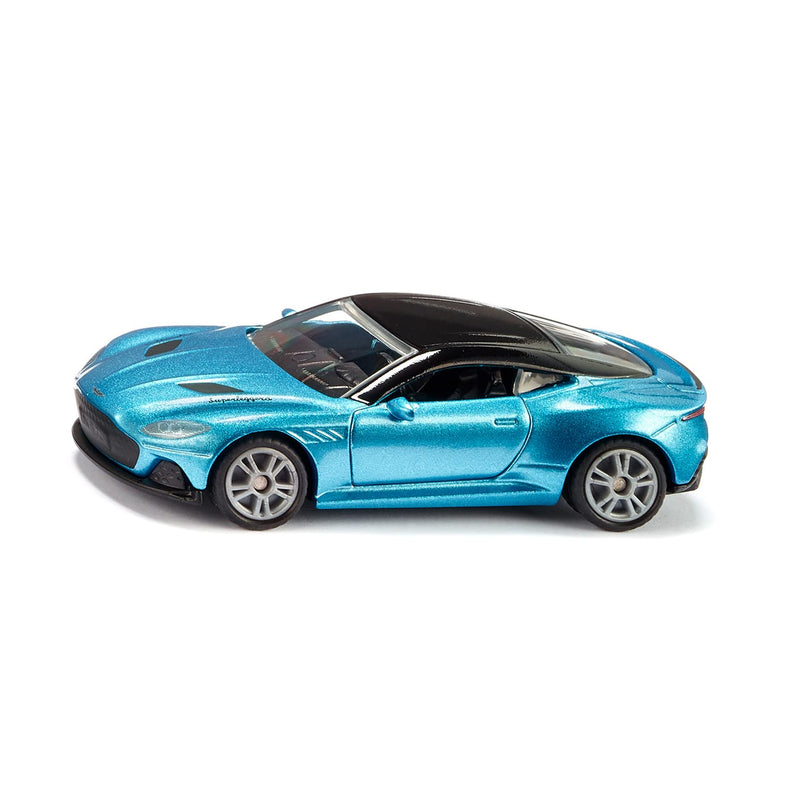 Siku 1582, Aston Martin DBS Superleggera, Toy car, Metal/Plastic, Blue, Openable Doors, Sports Rims with Rubber Tyres