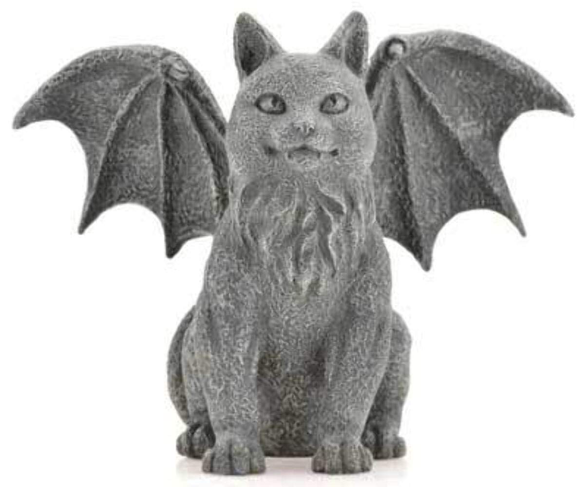 Pacific Trading Giftware Winged Cat Gargoyle Statue Figurine Myth Fantasy