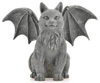 Pacific Trading Giftware Winged Cat Gargoyle Statue Figurine Myth Fantasy