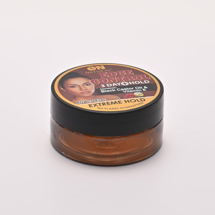 R&R Corp. On Natural Edge Control Extreme Hold-Jamaican Black Castor Oil and Vitamin E 1oz (1oz)