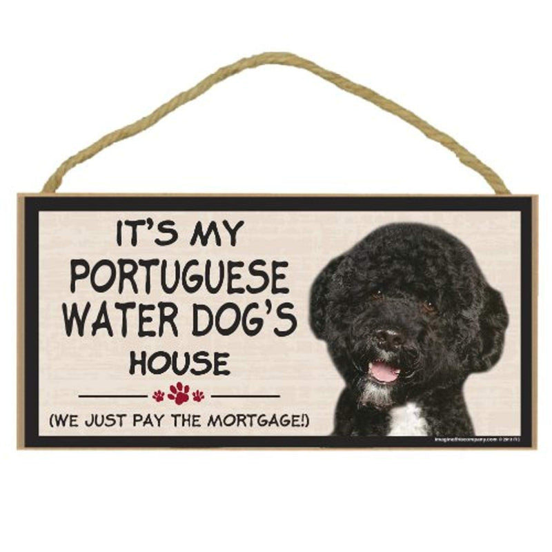 Imagine This Wood Breed Decorative Mortgage Sign, Portuguese Water Dog