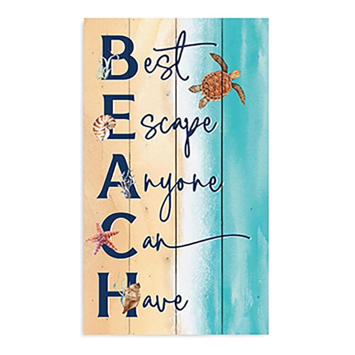 P. Graham Dunn Decorative Signage, 14" x 24", B.E.A.C.H