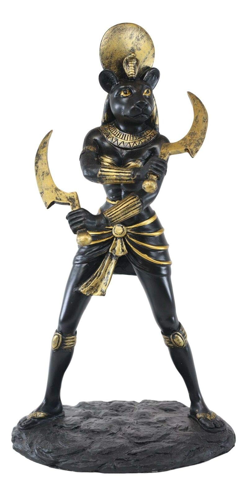 Pacific Trading Giftware Ebros Classical Egyptian Sun Goddess Sekhmet Statue 11" H Warrior Huntress Lioness Sachmis Decor Figurine Sculpture