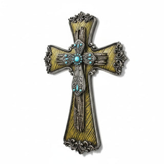 Comfy Hour 12 Inch Wall Cross for Home Decor, Ornate Scrollwork