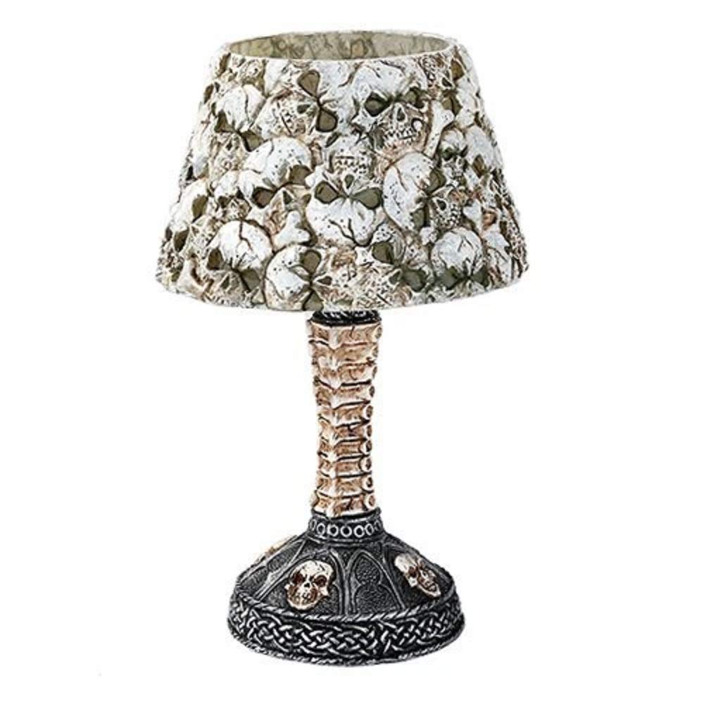 Pacific Trading Giftware Boneyard Ossuary Skull LED Mini Night Lamp Color Changing Desktop Halloween Decor