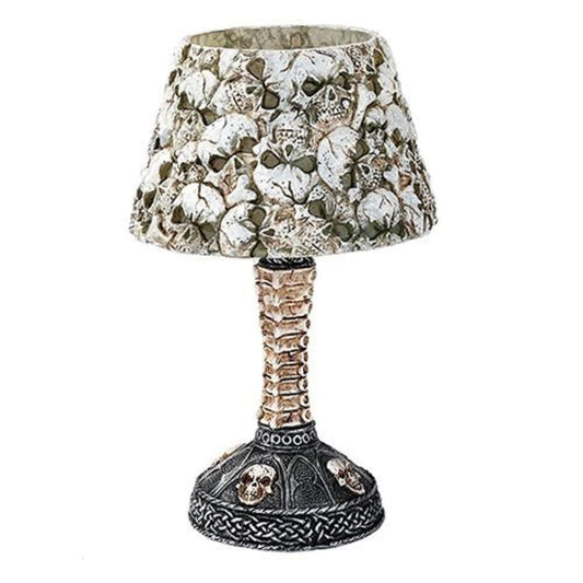 Pacific Trading Giftware Boneyard Ossuary Skull LED Mini Night Lamp Color Changing Desktop Halloween Decor