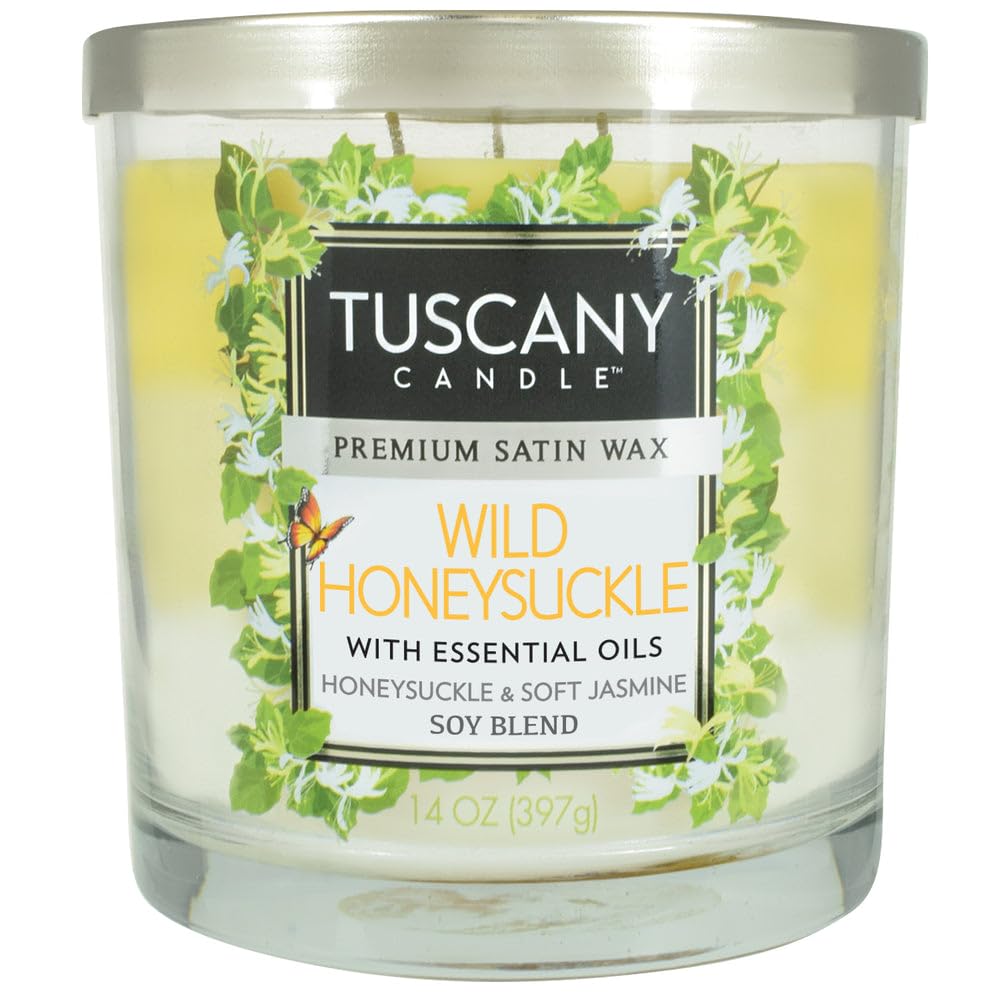 Tuscany Candle Candle, 14 oz, White