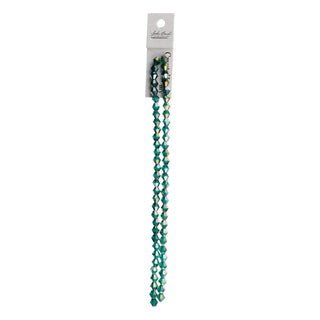 John Bead Craft Bead, 6mm, Transparent Dark Green AB