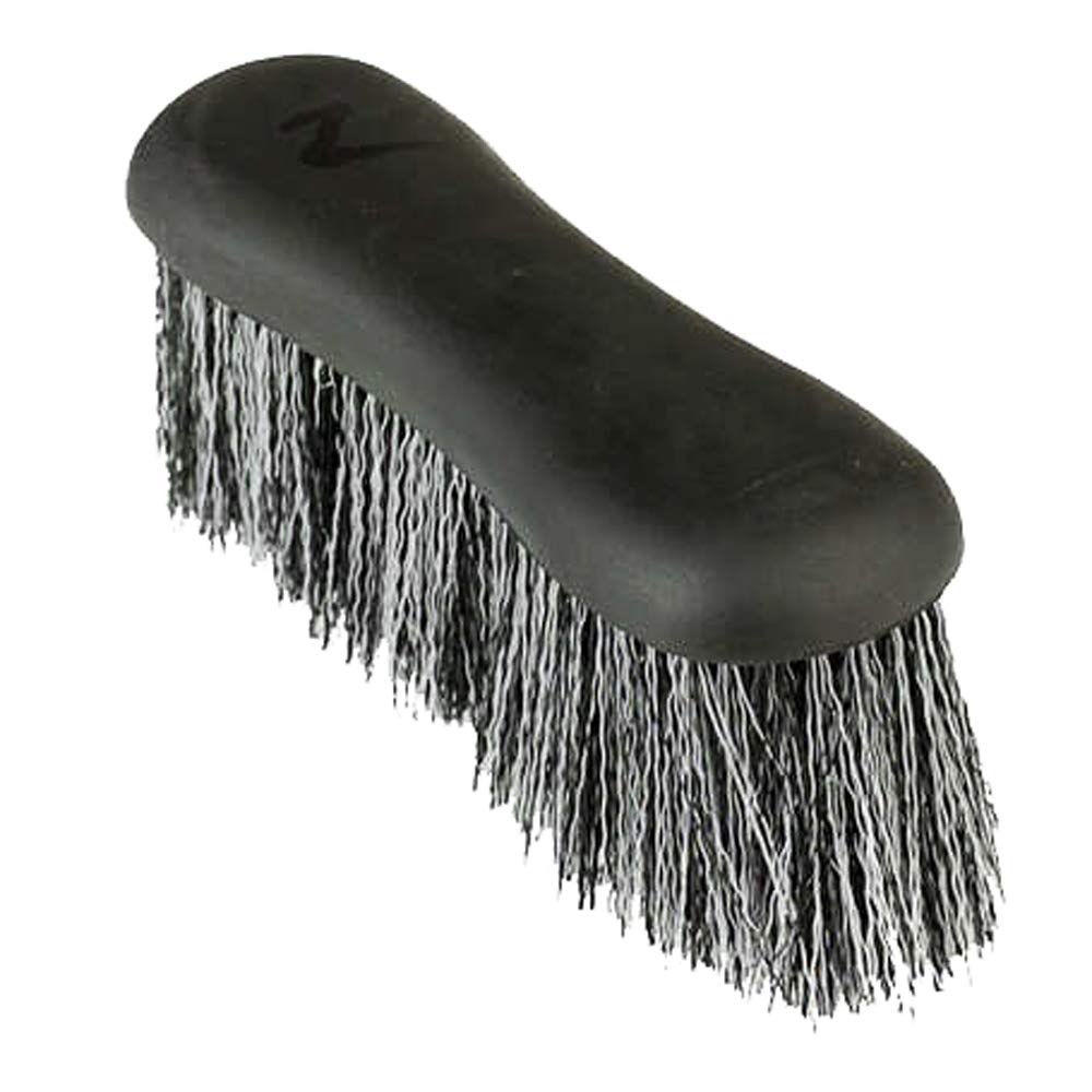 HORZE Soft Grip Dandy Brush - Long Bristles - Black - One Size