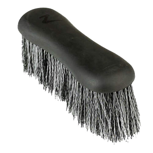 HORZE Soft Grip Dandy Brush - Long Bristles - Black - One Size
