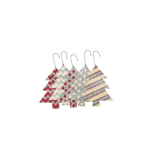 Primitives by Kathy Hanging Ornament, 5.25" x 6.75", Red - Trees