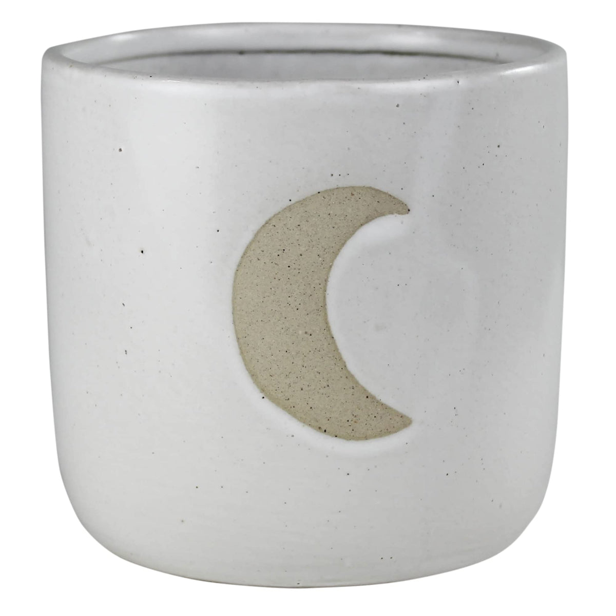 HomArt Moon Cielo Cachepot, 5.5-inch Diameter, Ceramic