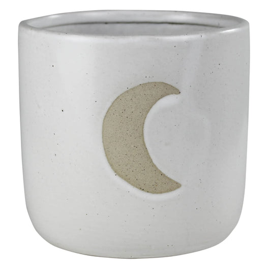 HomArt Moon Cielo Cachepot, 5.5-inch Diameter, Ceramic