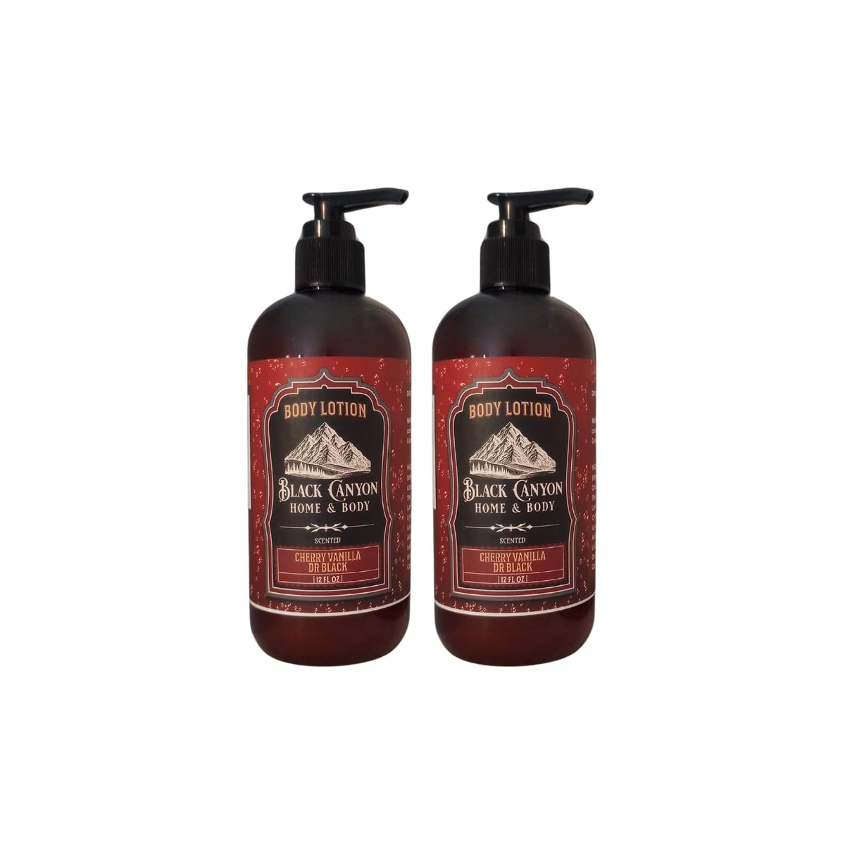 Black Canyon Home and Body Skin Moisturizer, 12 Fl Oz (Pack of 2), Amber Bottle