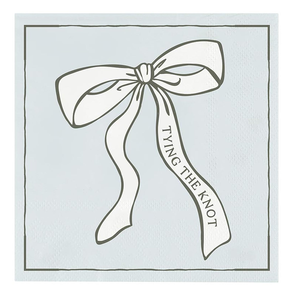 Slant Collections Disposable Napkin, 5" x 5", Tying The Knot