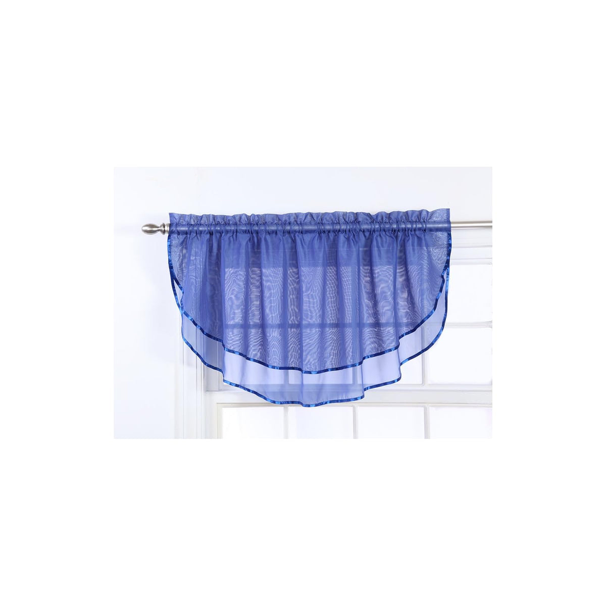 Stylemaster Curtain, 60"W x 24"L (Pack of 1), Cobalt