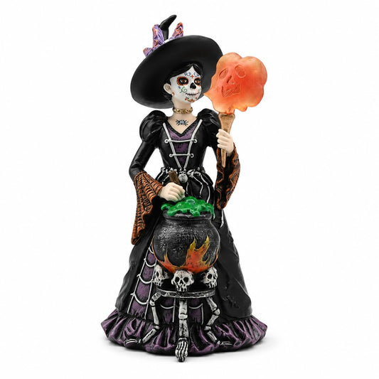 Comfy Hour 8.3 Inch Day of the Dead Witch Figurine, Catrina Decor