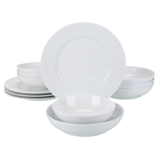 BIA Cordon Bleu Dishware Plate, 15.3 x 13.7 x 12.9 inches, White