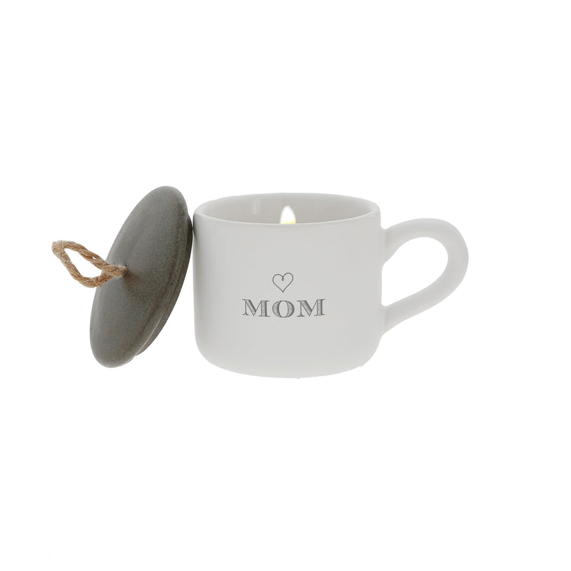 Pavilion - Mom - 2 oz Mini Candle in 2.5 Oz Espresso Shot Glass Mug with Lid Mother&