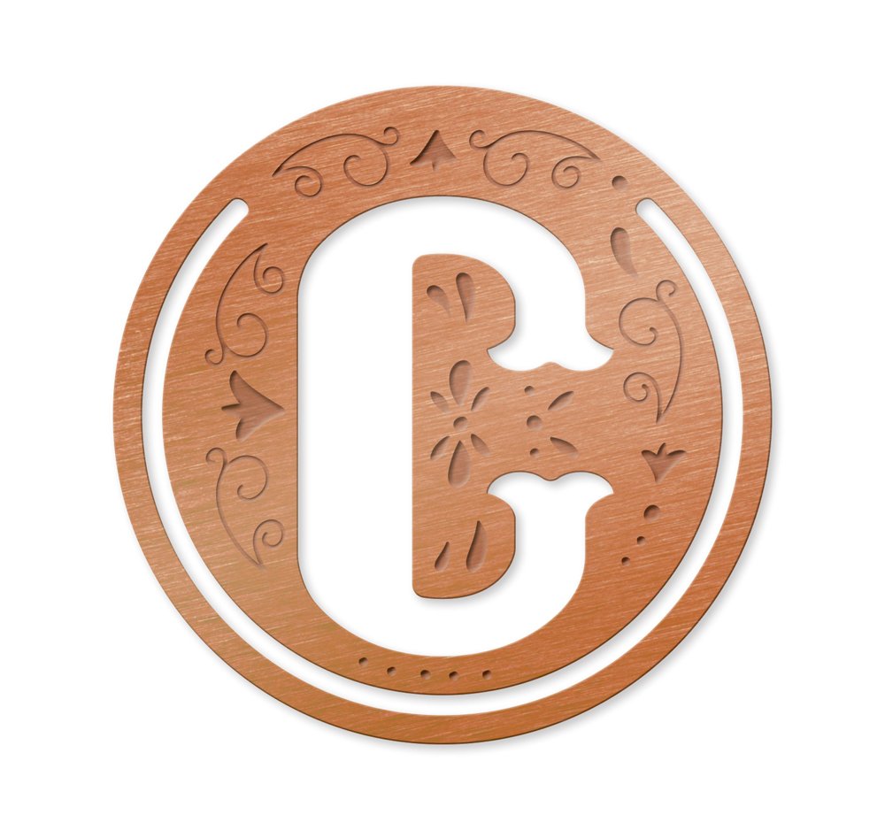 IF Literary Letters Metal Bookmark - Letter C