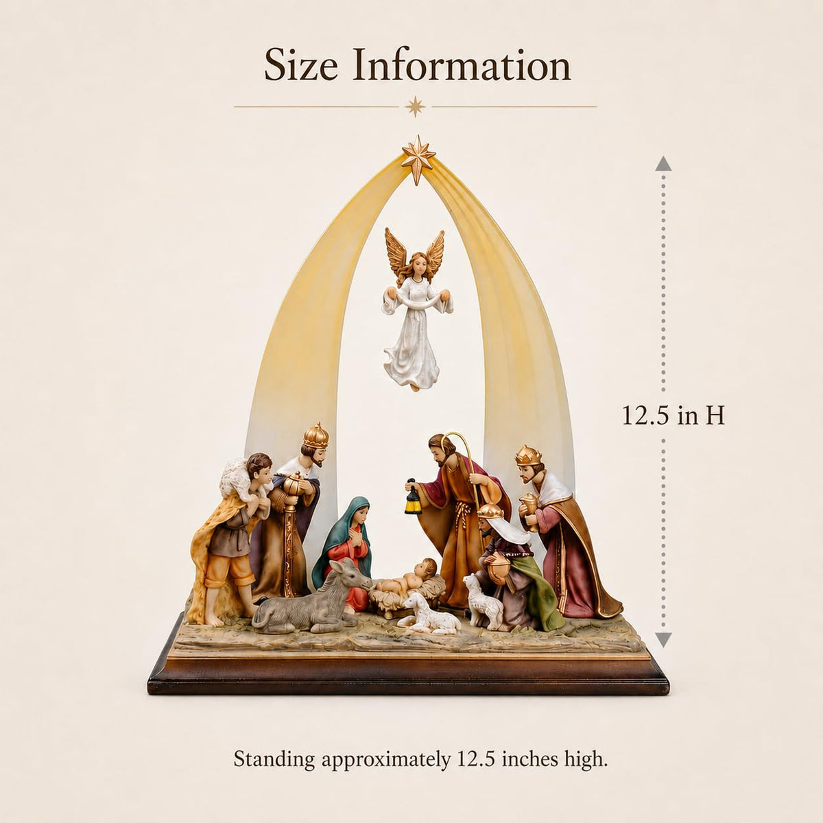 Comfy Hour 12.5 Inch Nativity Set Figurine, Holy Family Scene, 1 Piece