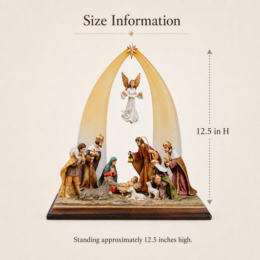 Comfy Hour 12.5 Inch Nativity Set Figurine, Holy Family Scene, 1 Piece