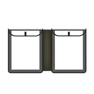 C-Line Homework Connector Folder, Black, 1/2" x 10 3/4" x 13"