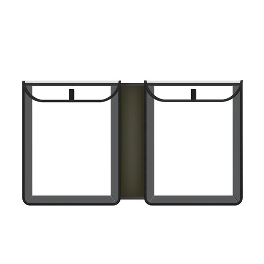C-Line Homework Connector Folder, Black, 1/2" x 10 3/4" x 13"