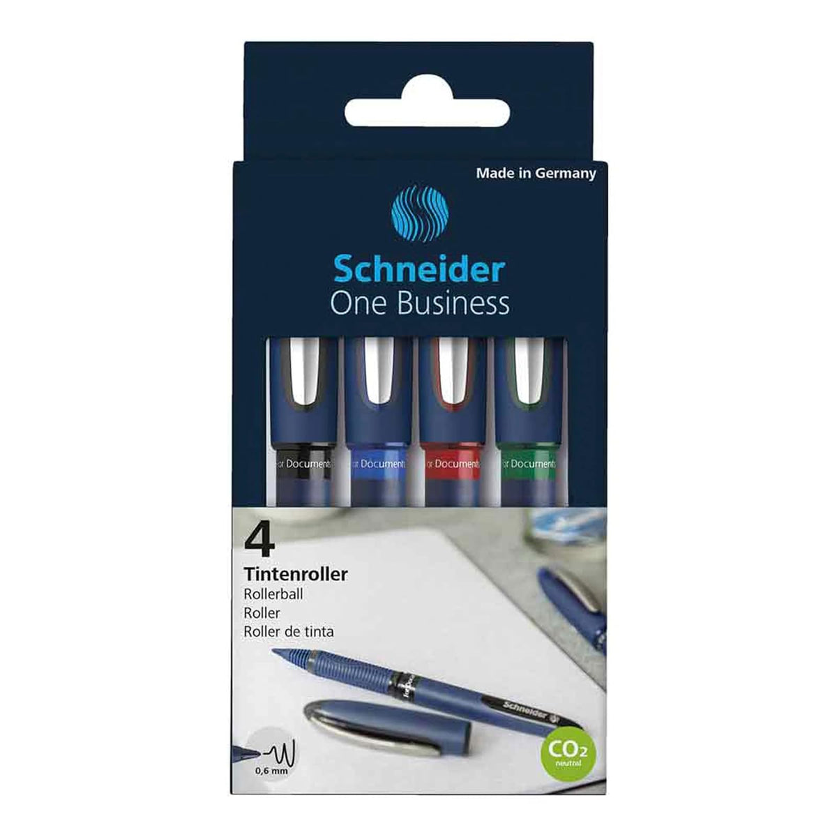 Schneider Writing Instrument, 4 Count (Pack of 1), Multicolor