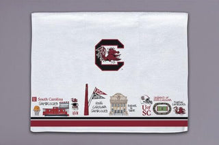 Magnolia Lane Towel, Small, Red, Black