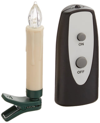 Melrose 61629 Plastic LED Clip-on Taper Candles, Set of 12