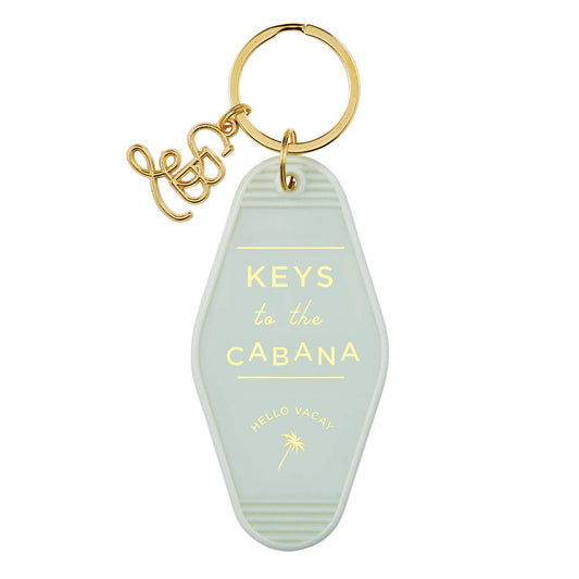 Creative Brands SB Design Studio Etc. Collection Vintage Style Motel Key Ring, Cabana