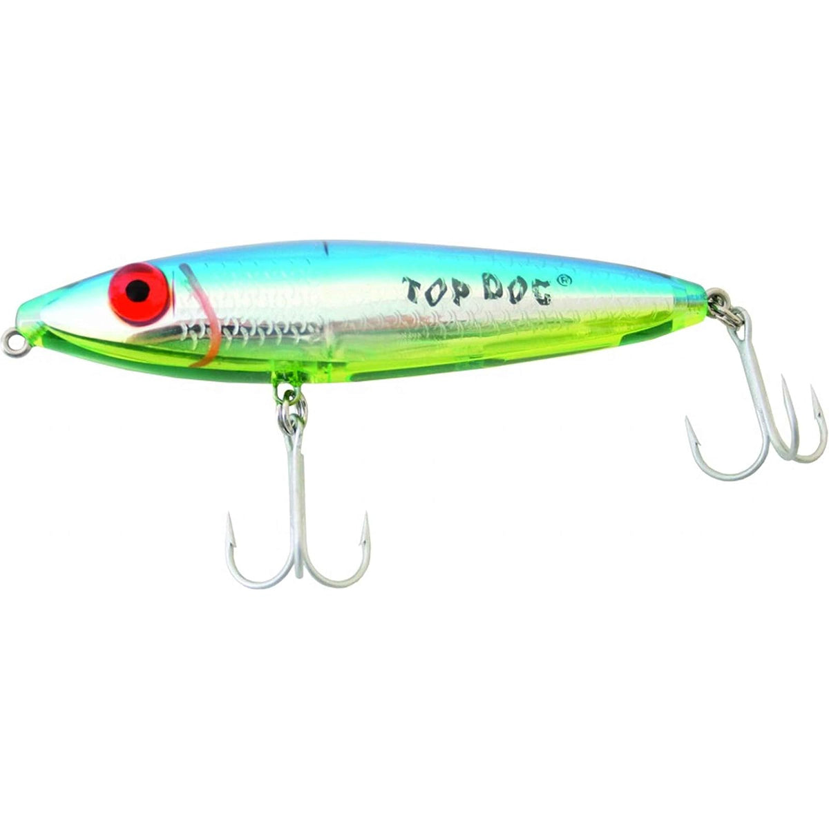 MirrOLure Fishing Hook, 4.5in 1oz, Blue Bk/Cht/Silver
