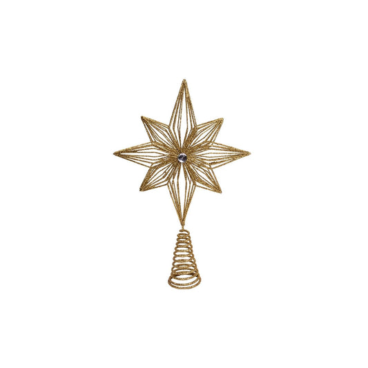 Kurt S. Adler Tree Topper, 12 Inches, Gold